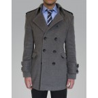 Grey cashmere coat