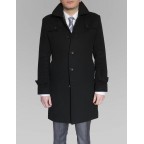 Black cashmere coat