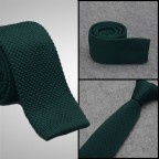 Bottle Green Knit Tie