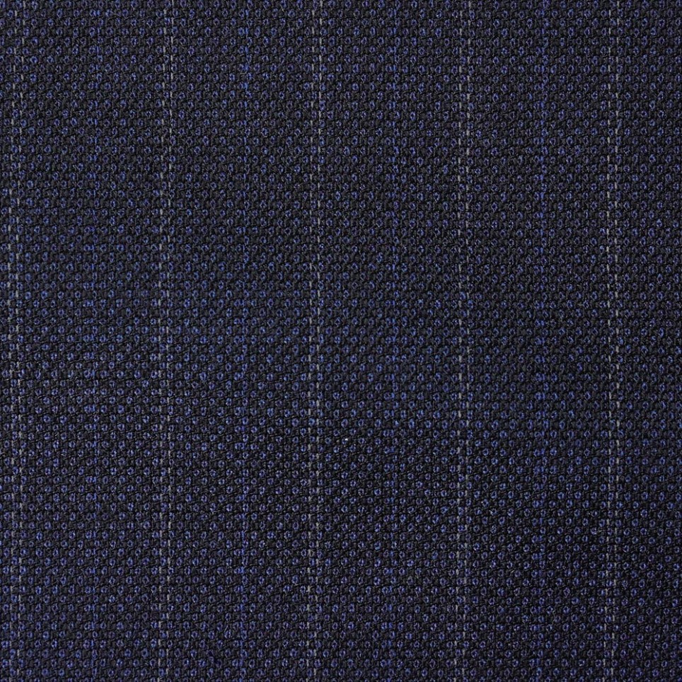 Costume sur-mesure Bleu Caviar Rayé