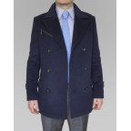 Manteau cachemire sur mesure homme Bleu