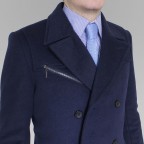 Manteau cachemire sur mesure homme Bleu