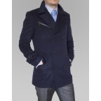 Manteau cachemire sur mesure homme Bleu