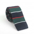 Bleu striped Knit Tie