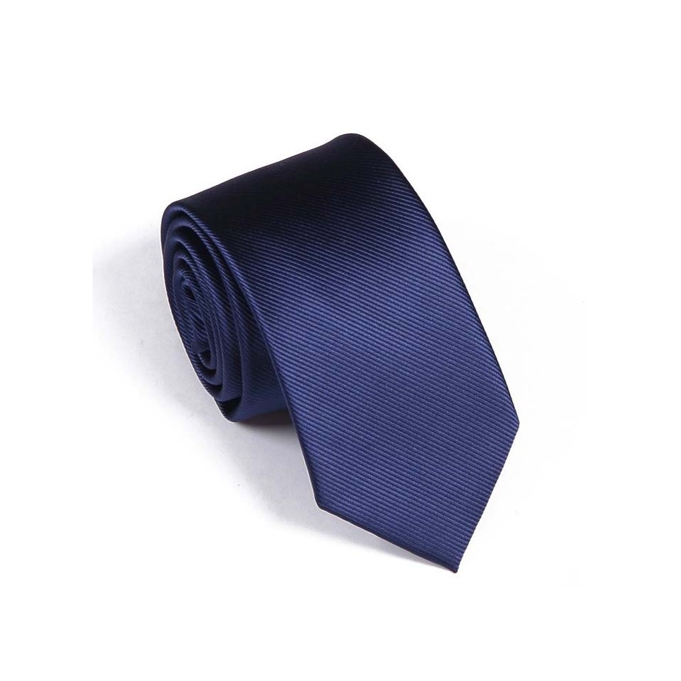 Cravate Unie Bleu Nuit