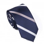 Thin Striped Blue Tie